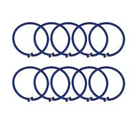 Ronyme 10 Pieces Trampoline Elastic Rope High Jump Bungee Cord Aluminum Buckle Heavy Duty Trampoline Accessories Bungee Rope for Fitness Trampoline, Blue