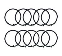 Ronyme 10 Pieces Trampoline Elastic Rope High Jump Bungee Cord Aluminum Buckle Heavy Duty Trampoline Accessories Bungee Rope for Fitness Trampoline, Black