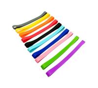Ronyme 10Pcs Silicone Elastic Bands Packing Band Household Portable Reusable Wrapping Bands Boxes Wraps for Books Restaurants Plates, 18cmx1.2cm