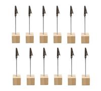 Ronyme 12 Pieces Desktop Photo Holder Table Number Clip Stand with Clips Place Cards Holder Reserved Sign for Restaurant Dining Room