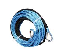 Ronyme 15MX6mm Synthetic Winch Rope Tow Rope Sturdy for Off Road Rescue Accessories Multipurpose Replacement with Protective Sleeve, Blue