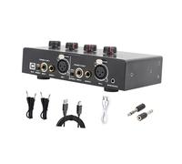 Ronyme 2 Channel Portable Stereo Audio Amp, Compact 48V Audio Amplifier, Headphone Amplifier for Stage Studio