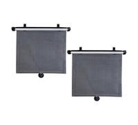 Ronyme 2 Pieces Car Side Window Sun Shades Retractable Practical Accessories Durability Great Shading Protection