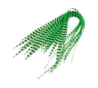 Ronyme 20 Pieces Ribbon Sea ing Lure Set ing Gear Glowing Accessories Saltwater Gear for Carp Salmon Trout, Green Black