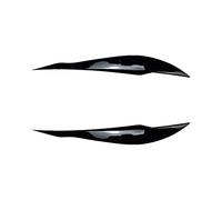 Ronyme 2Pcs Headlight Eyebrow Eyelid Cover for F30 F31, Gloss Black