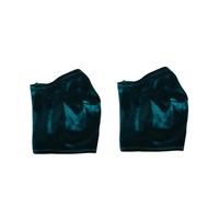 Ronyme 2Pcs Pole Dance Shoe Protectors Clothing Accessories Velvet Anti Slip Professional Stripper Shoe Protectors Protection Covers, Dark Green XL