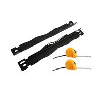 Ronyme 2Pcs Toe Alignment Tool Plates Front End Alignment Tool Accessories Portable with Tape Measure for Vehicle Car Assemble, black