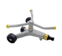 Ronyme 360 Rotating Lawn, Watering System Sturdy, Functional 3 Arm Metal Sprinkler Portable for Courtyard Flowerbed