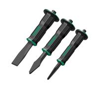 Ronyme 3X Rock Chisel Set Heavy Duty Point Flat Cold Chisel for Rock Brick Tile