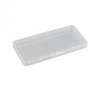 Ronyme 4 Pack Card Storage Case Box Container Holder Clear PP Stackable Organizer Case with Lid And Secure Closure for Business Cards Small Electronics Craft, Multi, 5 Pcs