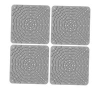 Ronyme 4 Pieces Chicken Nesting Pads Chicken Bedding Easy to Soft Silicone Accessories Laying Mats Nesting Box Liners, Gray