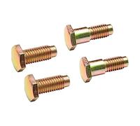 Ronyme 4 Pieces Seat Belt Bolts, Metal Mounting Attachment Bolts Long and Short Bolts