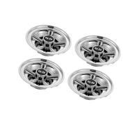 Ronyme 4Pcs Golf Cart Hub Caps Golf Cart Wheel Covers Compact Professional Golf Equipment for Most Golf Carts Golf Buggy Wheel Trims, silver