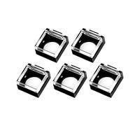 Ronyme 5 Pieces Push Button Cover Guard Emergency Stop Button Cap for 1.6cm Switch Sturdy Protection Lock for Home Architecture, A