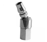 Ronyme 5xAir Compressor Hose Fittings Accessory High 1/4" Internal ° Rotatable Repair Silver for, 4 Pcs
