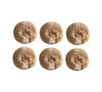 Ronyme 6 Pieces Cat Balls Fuzzy Cat Ball Large Soft for Training & Play Chewing Toys Interactive Gifts for Pet Kitten Indoor