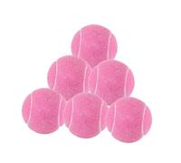 Ronyme 6Pcs Tennis Balls 64mm Dia Practicing for Beginner Training Training Balls for Indoor Playing Enthusiasts Outdoor Beginners, Pink