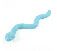Ronyme able Sound Toy Squeaky Snake Toy Silicone nake Flexible Stretch and Coil Form Engages Active Dogs and Supports Self Play for indoor train outdoor retrieve self play, Blue
