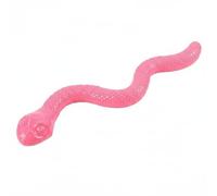 Ronyme able Sound Toy Squeaky Snake Toy Silicone nake Flexible Stretch and Coil Form Engages Active Dogs and Supports Self Play for indoor train outdoor retrieve self play, Pink