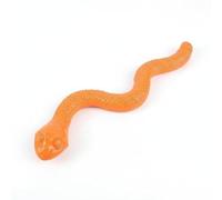 Ronyme able Sound Toy Squeaky Snake Toy Silicone nake Flexible Stretch and Coil Form Engages Active Dogs and Supports Self Play for indoor train outdoor retrieve self play, Orange