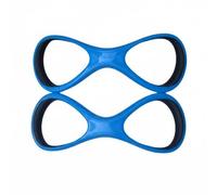 Ronyme Adult Swimming Ergonomic Stroke Development Paddle Arm Muscle Memory Training Swimming Practice Tool Forearm Alignment Equipment Suitable for Adult, Blue With Black Accents, S, Kids