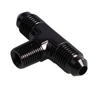 Ronyme AN3 Male to 1/8inch NPT Black on Side Branch Tee Car Accessory Premium, 45mm