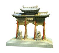 Ronyme Aquarium Resin Building Decoration,Chinese Landscape Decor Sturdy Statue Decorative Fish Tank Ornament Realistic Gift