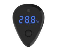 Ronyme Aquarium Thermometer LED Display Accurate Human Sensors Switch Sticky on Temperature Gauge Tank Thermometer for Aquatic