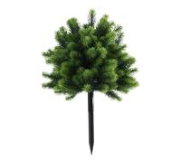 Ronyme Artificial Plant Garden Stake Faux Shrub Yard Outside with Ground Decorative Outdoor Indoor Fake Plant Fake Bushes, Dark Green