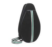 Ronyme Badminton Racket Bag Paddle Bag Large Capacity Zipper Closure Crossbody Tennis Shoulder Backpack for Practice Sports Adults, Black