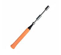 Ronyme Badminton Training Device Racket Coordination Tool Swing Exercise Equipment Motion Sound Cue Detachable Weight Resistance Suitable for Developing Control Home Use Athlete Training, Orange