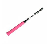 Ronyme Badminton Training Device Racket Coordination Tool Swing Exercise Equipment Motion Sound Cue Detachable Weight Resistance Suitable for Developing Control Home Use Athlete Training, Pink