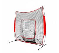 Ronyme Baseball Net Batting Net Softball Hitting Net Target Panel Quick Assembly Polyester Frame Fiberglass Poles Iron Base Stable Support suitable for, Baseball Net With Nine-Square Target Frame