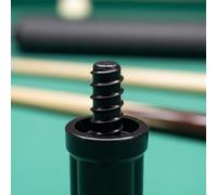 Ronyme Billiard Cue Cover Joint Cap Pool Thread Protector Screw On Feature Lightweight Shaft Protection Cover Simple Design Suitable for Club Training Travel Cases, Fast 3-Tooth Uni-loc