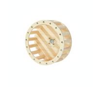 Ronyme Bird Exercise Wheel Parrot Running Wheel Toy Treadmill Accessory With Wooden Frame Silent Rotation Easy Mount Fits Wire Cages Suitable for cockatiels
