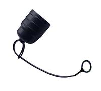 Ronyme Bite Valve Cover Bite Valve Replacement Mouthpieces Dust Cover, Drink Tube Bite Valve Cover, for Outdoor Sports, Black 22.41mm