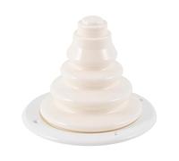 Ronyme Boat Motor Well Boot Engine Rigging Cable Boot Silicone 4.72" Motorwell Boot Steering Cable Protective Bellows for Yacht Marine, White