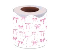 Ronyme Borders Stickers Classroom Border Trim 5M/16.4ft Stylish Bow Pattern Cute Border Trim Classroom Borders for Office Chalkboard, White Bow