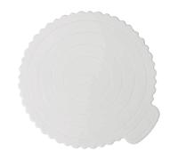 Ronyme Cake Board with Handle,Round Cake Base,Display Plate Cakes Circle for Pies Pizza Decorating Cakes DIY Making Celebration, 24.5cmx26.5cm