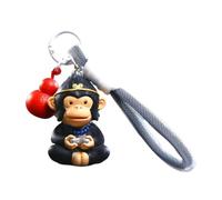 Ronyme Cartoon Keyring Bag Pendant Bag Accessories Key Ornament Funny Monkey Keychain Animal Keyring for Backpack Tote Handbag Purse, Black