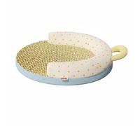 Ronyme Cat Cooling Bed Round Pet Bed Bolstered Lounger Rattan Mat Breathable Cooling Surface With Ergonomic Raised Rim And Stable Bottom suitable for living, Sea Salt, 40-40-4cm