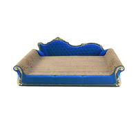 Ronyme Cat Scratcher Sofa Bed, Cat Scratching Board, Home Corrugated Paper Couch Cardboard Lounge, for Indoor Cats Sleeping, Royal Blue