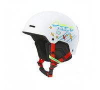 Ronyme Children Helmet Comfortable Insulation Structure Unified Customizable Head Dial Stylish Finish Suitable for Junior Ski Practice School Trips, Graffiti White
