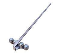 Ronyme Circular Saw Guide Rail Stainless Steel Multipurpose Workshop Furniture Making DIY Projects Garage Sturdy Positioning Caliper, 50 cm Length