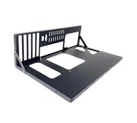 Ronyme Computer Open Motherboard Rack Computer Case Heavy Duty Sturdy Accessories Steel Professional Widely Body Black Chassis Frame