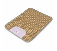 Ronyme Cooling Floor Pad Pet Cooling Mat Rattan Pet Bed Cushion With Soft Sponge Layer Helps Pets Settle Calm Non Slip Backing Suitable for Dogs Flooring, Pink, size to 3