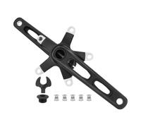 Ronyme Crank Assembly Bike Crankset Crank Arms Drivetrain Component Aluminum Alloy Hollow Structure Lightweight Strong for Efficient Pedaling includes