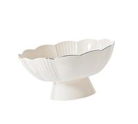 Ronyme Decorative Fruit Serving Bowl Snack Candy Serving Tray Portable Multifunctional Footed Fruit Basket for Kitchen Countertop