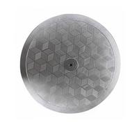 Ronyme Display Turntable Rotating Base Stand With Full 360 Degree Anti Slip Surface High Load Capacity Steel Ball Bearings And Body suitable for bonsai trimming art crafting, Silver, 20CM