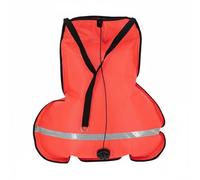 Ronyme Diving Lift Sack Underwater Lift Bag Salvage Buoyancy with Reflective Strip and Tether Point for Surface Visibility Suitable for Salvage Work Team Operations Technical Diving, Orange, 125LB